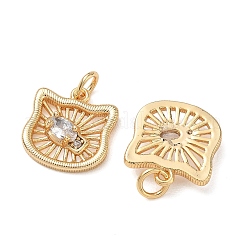 SHEGRACE Brass Clear Cubic Zirconia Charms&nbsp;XGRQ4G781-693G