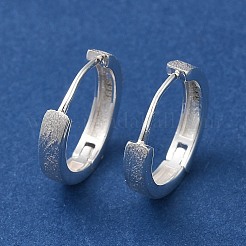 999 Fine Silver Hoop Earrings for Women&nbsp;EJEW-G372-01S