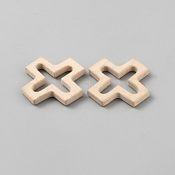 Corss Natural Beech Wooden Baby Teething Toys&nbsp;AJEW-WH0348-811