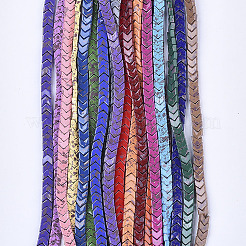 Spray Painted Non-magnetic Synthetic Hematite Beads Strands&nbsp;G-T124-10