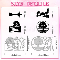 Carbon Steel Cutting Dies Stencils&nbsp;DIY-WH0309-2036