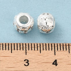 Rack Plating Brass Micro Pave Cubic Zirconia Beads&nbsp;KK-F866-06S