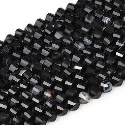 Natural Banded Agate Beads Strands&nbsp;G-P611-C10-01