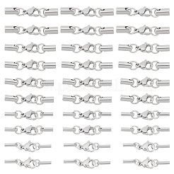 50 Sets 5 Styles 304 Stainless Steel Lobster Claw Clasps&nbsp;STAS-UN0042-01