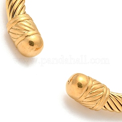 304 Stainless Steel Torque Cuff Bangles&nbsp;BJEW-D437-A15G