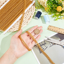 20 Yards Polyester Braided Metallic Lace Trim&nbsp;DIY-WH0491-46B