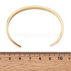 304 Stainless Steel Micro Pave Clear Cubic Zirconia Roman Numerals Open Cuff Bangles for Women&nbsp;SA-CBAC920-09G