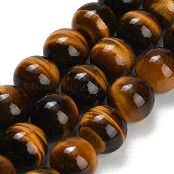 Natural Tiger Eye Beads Strands&nbsp;G-F173-12-14mm