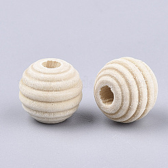 Natural Wood Beads&nbsp;X-WOOD-S053-48