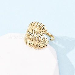 304 Stainless Steel Open Cuff Rings for Women&nbsp;RJEW-K309-04G