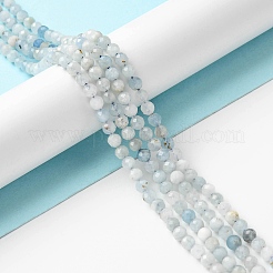 Natural Aquamarine Beads Strands&nbsp;X-G-E411-19E-4mm