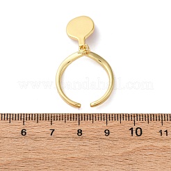 Brass Enamel Open Cuff Rings for Women&nbsp;RJEW-U057-27G