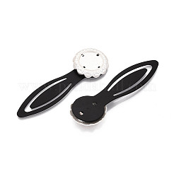 Alloy & Iron Bookmark Cabochon Settings&nbsp;PALLOY-N184-03S