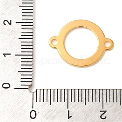 Ion Plating(IP) 304 Stainless Steel Ring Links Connector Charms&nbsp;STAS-U025-12G