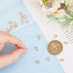 20Pcs Brass Pave Clear Cubic Zirconia Links&nbsp;KK-GO0001-93