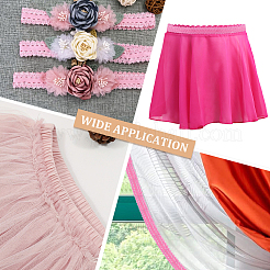20M Polyester Stretch Frilly Edge Lace Ribbon&nbsp;OCOR-GF0003-37A