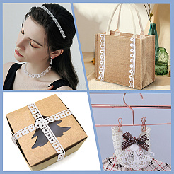 24 Yards 8 Styles Milk Fiber Lace Trim Ribbon&nbsp;OCOR-CY0001-09B