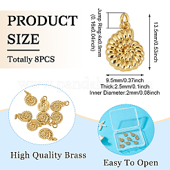 8Pcs Rack Plating Brass Pendants&nbsp;KK-TA0002-60