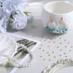 50Pcs Rack Plating Brass Beads&nbsp;KK-SC0005-14