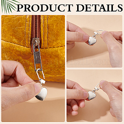 30Pcs 5 Colors Alloy Zipper Sliders&nbsp;FIND-ME0003-52