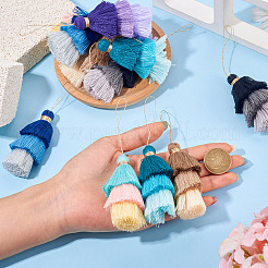 12Pcs 6 Styles Nylon Thread Tassel Big Pendant Decorations&nbsp;FIND-TA0009-18