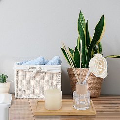 24Pcs 2 Styles Bamboo Cup Mats&nbsp;AJEW-WA0004-49
