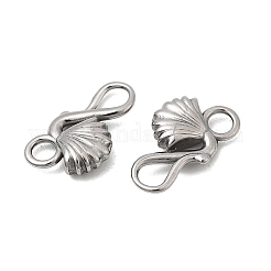 304 Stainless Steel Hook Clasps&nbsp;STAS-Z179-07P