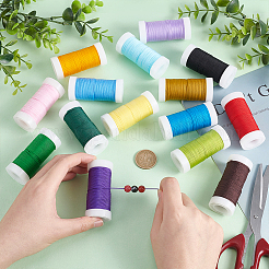 15 Rolls 15 Colors Nylon Braided Cord&nbsp;OCOR-PH0001-88