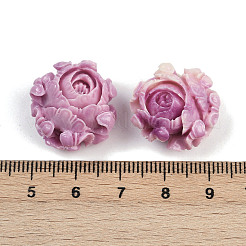 Synthetic Coral Dyed Carved Beads&nbsp;X1-SHEL-D001-01C