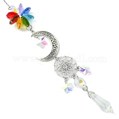 Moon Tibetan Style Alloy Hanging Ornaments&nbsp;HJEW-TA00280