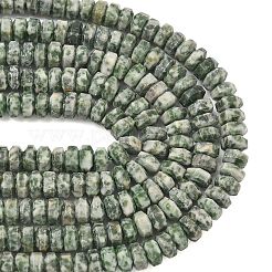 Natural Green Spot Jasper Beads Strands&nbsp;G-L654-I13-01