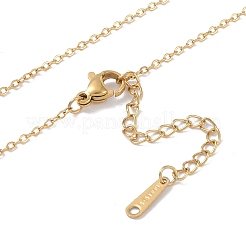304 Stainless Steel Cable Chain Necklaces&nbsp;NJEW-P309-01G