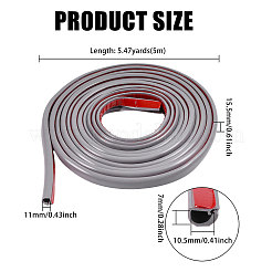Self Adhesive Semicircular Hard PVC Cable Cover&nbsp;AJEW-WH0886-24A