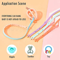 Silicone Baby Pacifier Holder Chains&nbsp;SIL-P004-B02