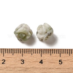 Natural Peace Jade Carved Flower Scattered Beads&nbsp;G-O156-B-34