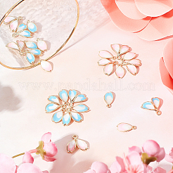 24Pcs 2 Style Alloy Enamel Pendants&nbsp;FIND-SC0002-10