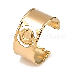 Moon 304 Stainless Steel Cuff Bangles&nbsp;BJEW-B157-01G