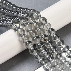 Drawbench Transparent Glass Beads Strands&nbsp;GLAD-Q012-8mm-09