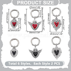 Heart Alloy Enamel Shoe Charms Decorations&nbsp;HJEW-HY00069