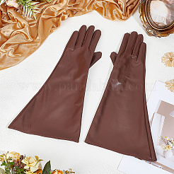 1 Pair PU Leather Long Whole Finger Gloves&nbsp;AJEW-CL0005-12A