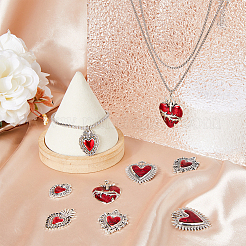 12Pcs 6 Style Alloy Enamel Pendants&nbsp;FIND-DC0005-26