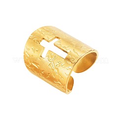 Hollow Out 304 Stainless Steel Cuff Open Rings&nbsp;WGA8265-02