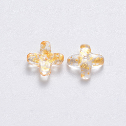 Transparent Spray Painted Glass Beads&nbsp;GLAA-R211-06-B01