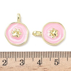 Brass Enamel Pendants&nbsp;KK-Z134-04G-01