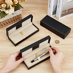Rectangle PU Leather Pen Storage Boxes&nbsp;LS-CON-WH0107-33B