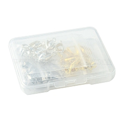 36Pcs 6 Style Grade AA Brass Ice Pick Pinch Bails for Pendant Making&nbsp;KK-FS0001-26