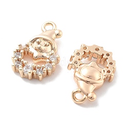 Micro Pave Clear Cubic Zirconia Pendants&nbsp;KK-M102-03G