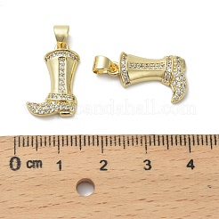Brass Micro Pave Cubic Zirconia Pendants&nbsp;LS-KK-D384-04G