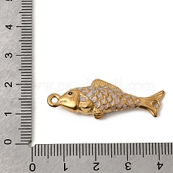 304 Stainless Steel Enamel Fish Connector Charms&nbsp;STAS-B128-55G