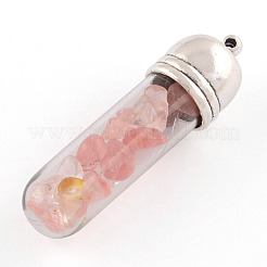 Wishing Glass Bottle Pendants&nbsp;G-R292-M